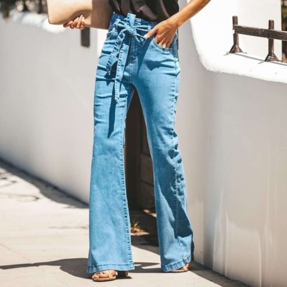Flying Tomato Jealous High Waisted Wide Leg Jeans